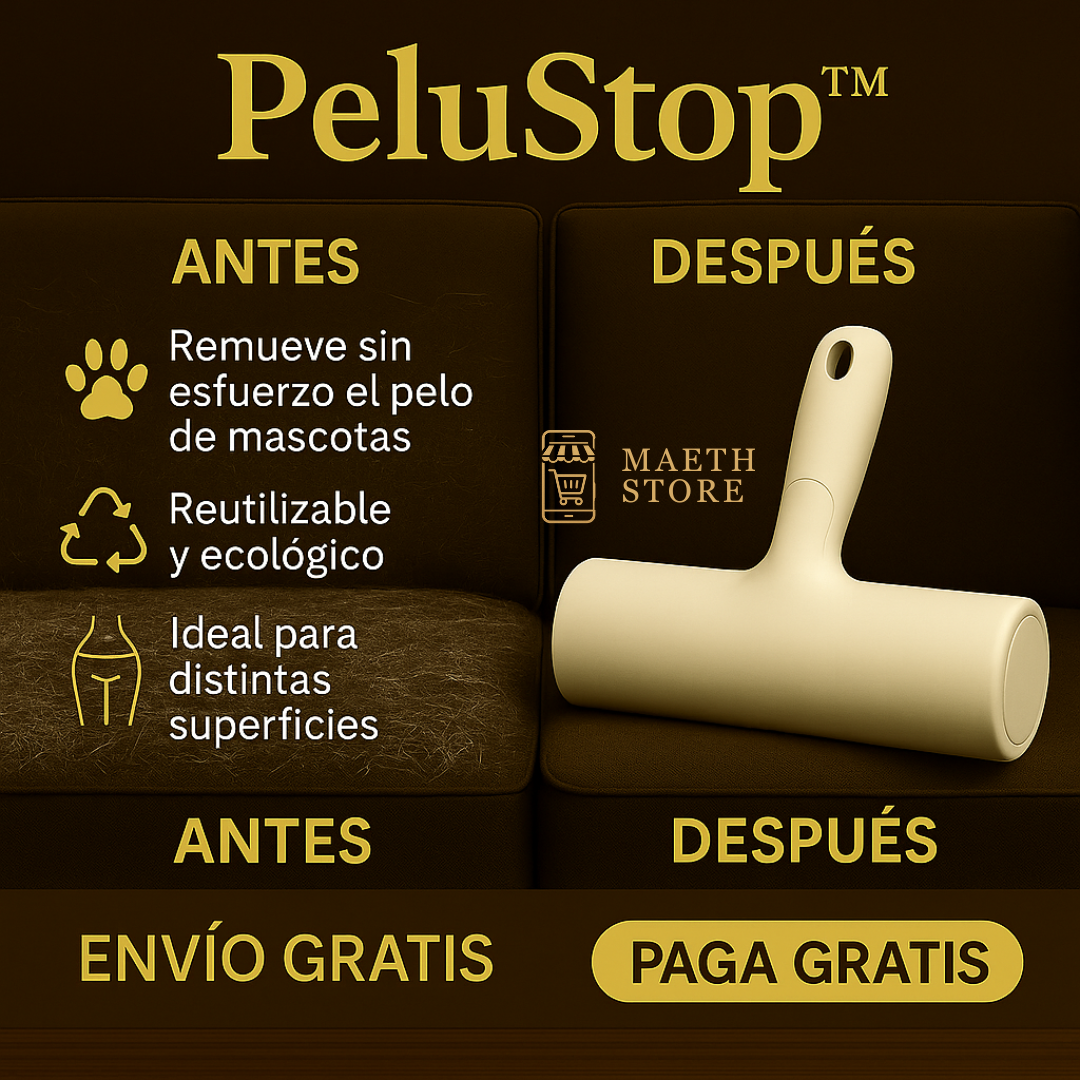 PeluStop™ ✨ Elimina Pelos y Pelusas con Estilo – Ideal para Ropa, Sofás y Más 🐾