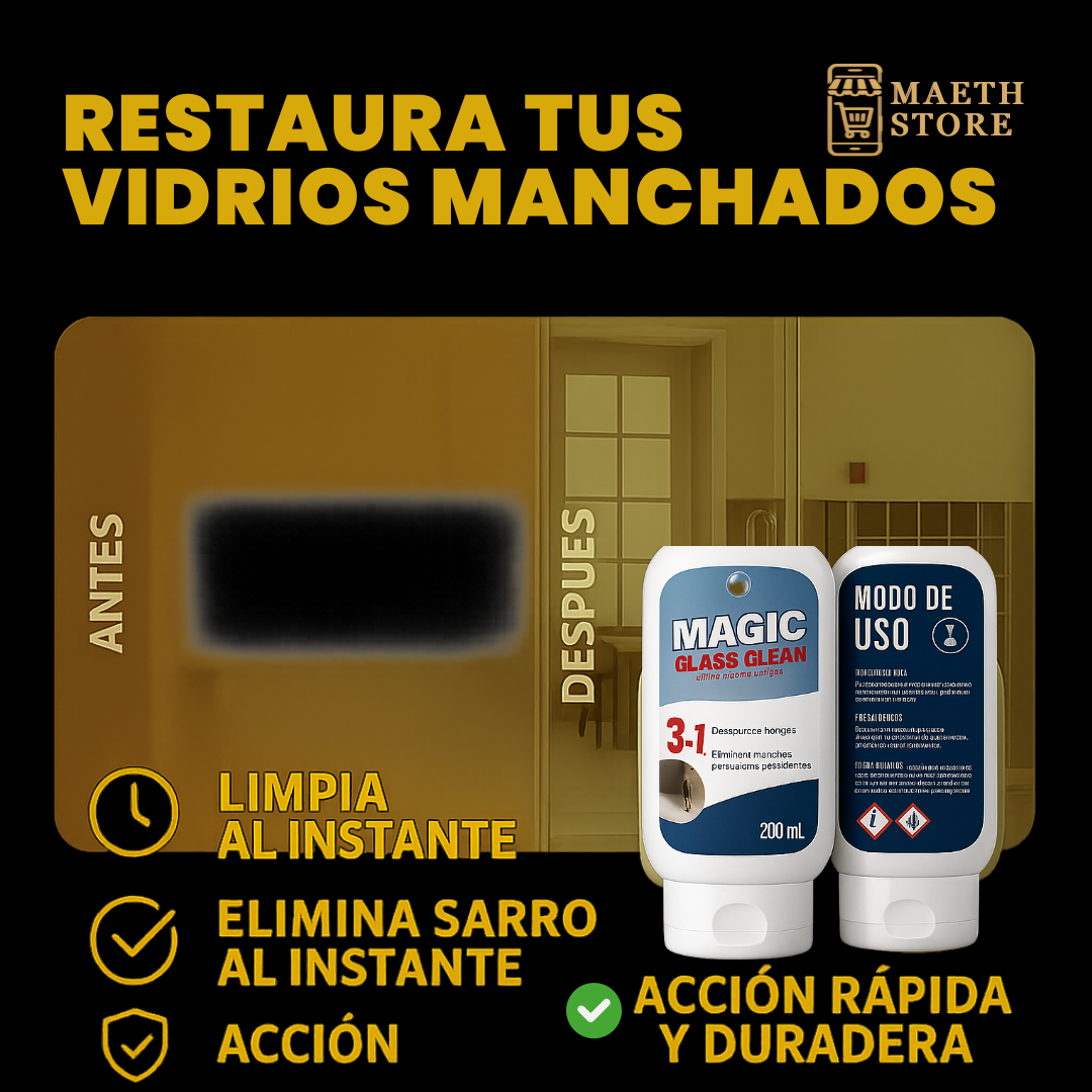 GlassRenew 3 en 1™ – Limpia, Restaura y Protege Vidrios al Instante
