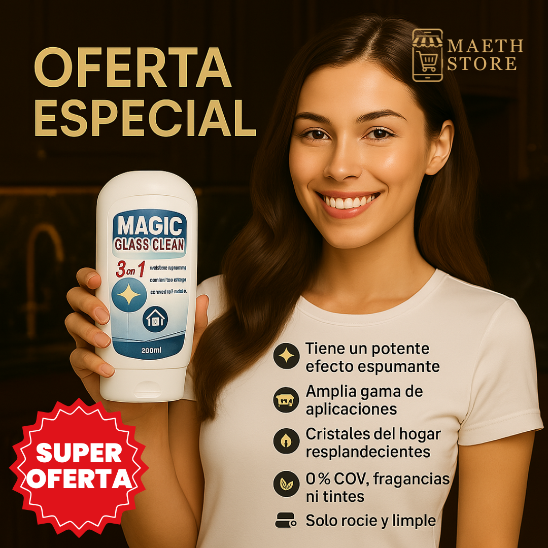 GlassRenew 3 en 1™ – Limpia, Restaura y Protege Vidrios al Instante