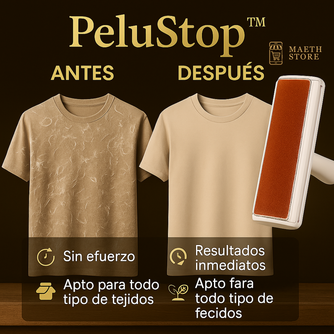 PeluStop™ ✨ Elimina Pelos y Pelusas con Estilo – Ideal para Ropa, Sofás y Más 🐾