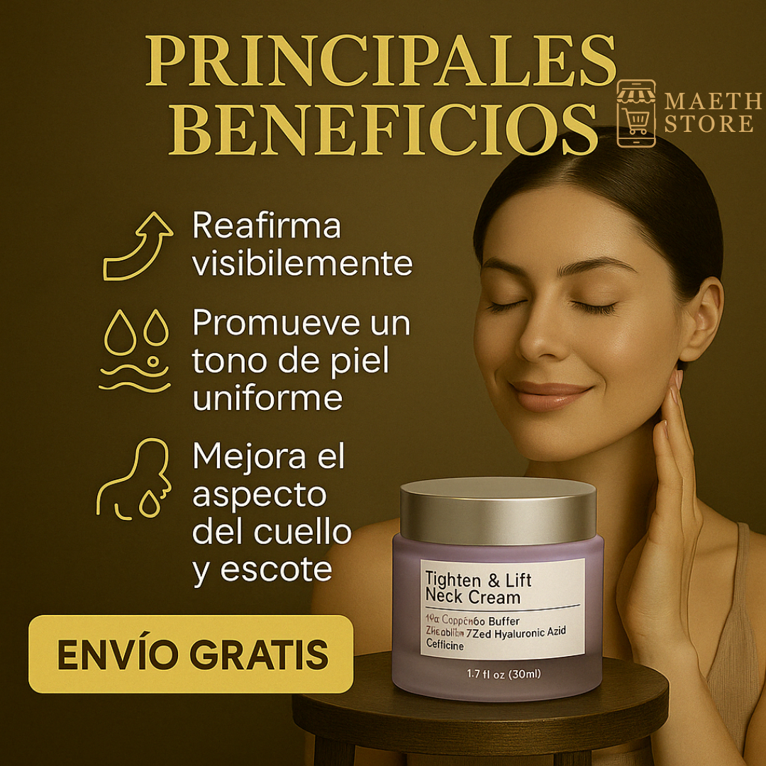 NeckVive™ – Reafirma, Eleva y Rejuvenece Visiblemente la Piel del Cuello y Escote